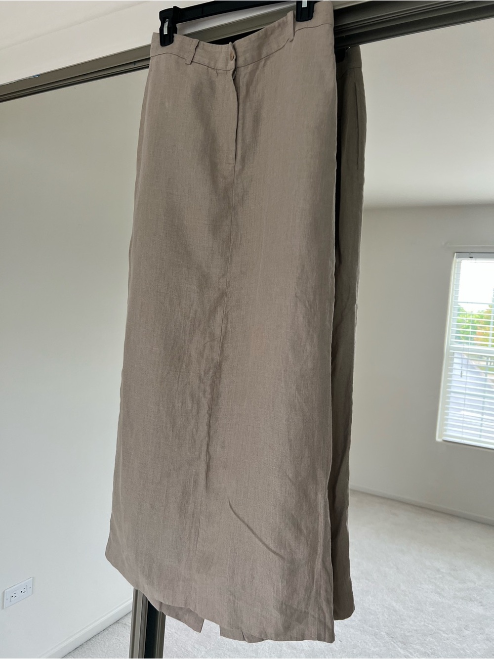 DKNY Neutral Taupe Maxi Skirt